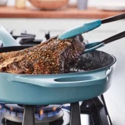 Rachael Ray Premium RUST-RESISTANT Cast Iron Skillet 10" Agave Blue -Garden & Outdoors GUEST 5e67c65d 37d2 4c31 85dc 0c23c38a1115