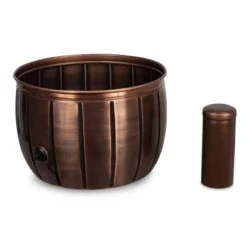BirdRock HomeDecorative Water Hose Pot - Antique Copper - 100 Ft Hose -Garden & Outdoors GUEST 5ec30933 9c01 418f 8ef3 aedfb2704507