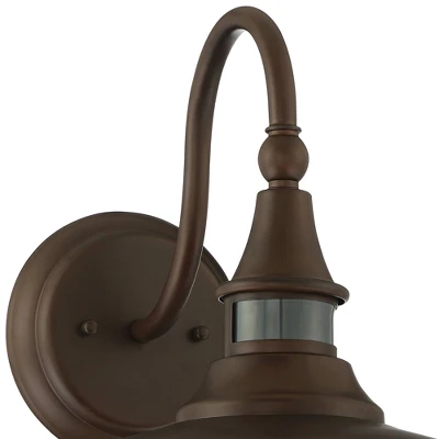John Timberland Gough Rustic Farmhouse Outdoor Barn Light Fixture Bronze Dusk To Dawn Motion Sensor Dark Sky 12 1/2" For Post Exterior Deck House Yard 2 John Timberland Gough Rustic Farmhouse Outdoor Barn Light Fixture Bronze Dusk To Dawn Motion Sensor Dark Sky 12 1/2" For Post Exterior Deck House Yard - Image 2