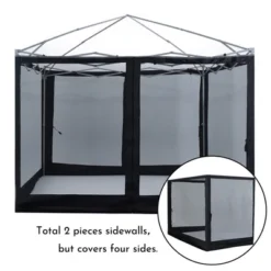 Aoodor Canopy Mesh Sidewall Replacement With 2 Side Zipper For 10' X 10' Pop Up Canopy Tent (Mosquito Net Only) -Garden & Outdoors GUEST 614bb019 6cd9 41e8 bf28 817ba51652e2