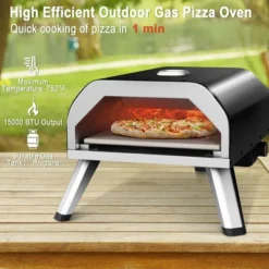 Costway Outdoor Gas Pizza Oven Portable Propane Pizza Stove With Oven Cover Pizza Stone -Garden & Outdoors GUEST 63bf9501 34aa 4126 91db e687c5126d74