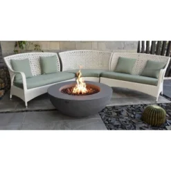 Lunar 42" Natural Gas Firepit Bowl Patio Heater - Elementi