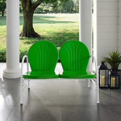 Griffith Outdoor Loveseat - Kelly Green - Crosley 2 Griffith Outdoor Loveseat - Kelly Green - Crosley - Image 2