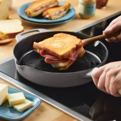 Rachael Ray Premium RUST-RESISTANT Cast Iron Skillet 10" Gray -Garden & Outdoors GUEST 68a25e48 3e76 4816 8fca fbfd8341a5ee