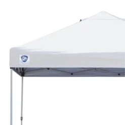 Z-Shade 10 X 10 Foot Straight Leg Outdoor Pop Up Canopy Tent With 3 Adjustable Heights And Z-Shade Heavy Duty Wrap Around Leg Weight Bags, White -Garden & Outdoors GUEST 6a25f099 0927 4ea0 9f79 5ecf2ef1a265 1