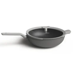 BergHOFF Leo Non-stick Cast Aluminum Wok, Stay-cool Handle, Glass Lid -Garden & Outdoors GUEST 6a8b60f0 84a1 4d45 bbe1 2779f628cd66