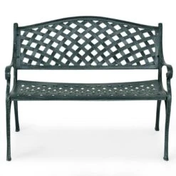 Costway 40'' Outdoor Antique Garden Bench Aluminum Frame Seats Chair Patio Garden Furni -Garden & Outdoors GUEST 6af02865 c2d4 48a2 a778 efef2ad0dbd8