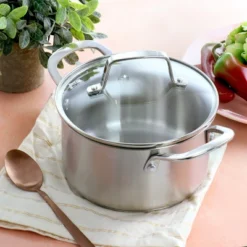 Martha Stewart Everday Midvale 2.6 Quart Stainless Steel Saucepan With Lid -Garden & Outdoors GUEST 6c73b7eb 1364 464b b74a 9a86d02ad883