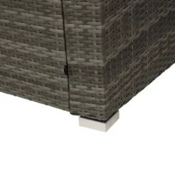 4pc Wicker Patio Conversation Set With Cushions - Gray/Beige - GODEER -Garden & Outdoors GUEST 6c8cccfb 4f08 4354 ac73 422c842c8b37