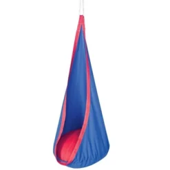 HearthSong HugglePod Original Indoor Or Outdoor Kids' Canvas Hanging Chair With Cushion -Garden & Outdoors GUEST 6de7a767 75a0 4dd5 a7c3 d1fcaf5107ef