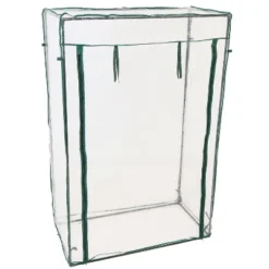 Sunnydaze Decor Sunnydaze Outdoor Deluxe Portable Large Potted Plant And Starter Tomato Plant Greenhouse With Roll-Up Door - Clear -Garden & Outdoors GUEST 6fc29b3f 2efd 49aa ac55 578b5fa47e8c
