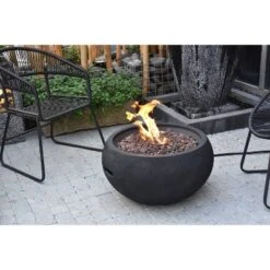 York 27" Natural Gas Fire Pit Outdoor Backyard Patio Heater - Elementi -Garden & Outdoors GUEST 70e9ba9e 9b9f 4572 bcb1 aeec9dc0d34e