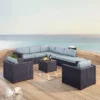 Biscayne 7pc Outdoor Wicker Sectional Set - Mist - Crosley