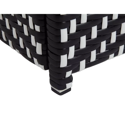 2pc Maksville Outdoor Aluminum Storage Bench & Trash Can - MiBasics 12 2pc Maksville Outdoor Aluminum Storage Bench & Trash Can - MiBasics - Image 12