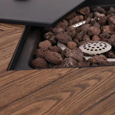 28" Outdoor Gas Fire Pit Table - Captiva Designs 4 28" Outdoor Gas Fire Pit Table - Captiva Designs - Image 4