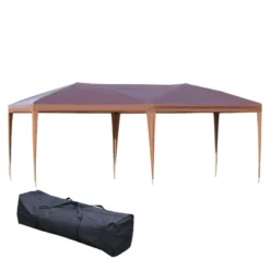 Outsunny 10' X 20' Pop Up Canopy With Sturdy Frame, UV Fighting Roof, Carry Bag For Patio, Backyard, Beach, Garden -Garden & Outdoors GUEST 76938c93 7e48 4c20 822e 27a3f64d96ad