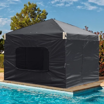 Aoodor Pop Up Canopy Tent With Removable Mesh Window Sidewalls, Portable Instant Shade Canopy With Roller Bag 2 Aoodor Pop Up Canopy Tent With Removable Mesh Window Sidewalls, Portable Instant Shade Canopy With Roller Bag - Image 2