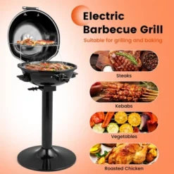 Costway 1600W Electric BBQ Grill With Warming Rack, Temperature Control & Grease Collector 16 Costway 1600W Electric BBQ Grill With Warming Rack, Temperature Control & Grease Collector -Garden & Outdoors GUEST 770eec1a 27db 4348 98d1 d304ce27ae06