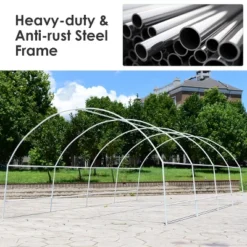 10'X6.5'X20' Walk-in Greenhouse Backyard Grow Tents Steel Frame 8 Windows -Garden & Outdoors GUEST 77feff10 0648 4fc9 beca 254bb658c12b