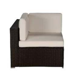 7pc Outdoor Rattan Wicker Set With Cushions - Brown/Beige/Red - GODEER 10 7pc Outdoor Rattan Wicker Set With Cushions - Brown/Beige/Red - GODEER -Garden & Outdoors GUEST 78686e17 aa77 4037 a7bc ae3cfff07993