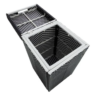 2pc Maksville Outdoor Aluminum Storage Bench & Trash Can - MiBasics 8 2pc Maksville Outdoor Aluminum Storage Bench & Trash Can - MiBasics - Image 8