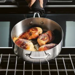 KitchenAid Stainless Steel 3-Ply Base 4.5qt Covered Deep Saute Pan With Helper Handle -Garden & Outdoors GUEST 78d39d24 446f 40ad b092 c23daeff2215