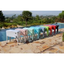 80qt Portable Rolling Patio Cooler - Permasteel -Garden & Outdoors GUEST 790d7706 c664 4773 b909 d319d27ce040