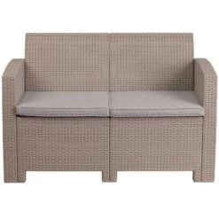 Merrick Lane Outdoor Furniture Resin Loveseat Faux Rattan Wicker Pattern 2-Seat Loveseat With All-Weather Cushions 13 Merrick Lane Outdoor Furniture Resin Loveseat Faux Rattan Wicker Pattern 2-Seat Loveseat With All-Weather Cushions -Garden & Outdoors GUEST 79186cfc 0ce0 4644 84c3 2f30eea70e35