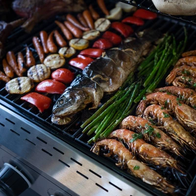 Megamaster 6-Burner Gas Grill With Stainless Steel Tong 720-0983CTG 6 Megamaster 6-Burner Gas Grill With Stainless Steel Tong 720-0983CTG - Image 6