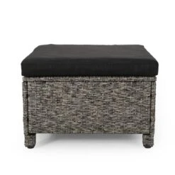 Puerta 2pk Outdoor Wicker Ottomans With Cushions - Black/Dark Gray - Christopher Knight Home 16 Puerta 2pk Outdoor Wicker Ottomans With Cushions - Black/Dark Gray - Christopher Knight Home -Garden & Outdoors GUEST 7b41c508 e11c 4598 9a8d e863ff68f294