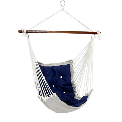 Sunnydaze Decor Sunnydaze Large Tufted Victorian Hammock Chair Swing For Backyard And Patio - 300 Lb Weight Capacity 10 Sunnydaze Decor Sunnydaze Large Tufted Victorian Hammock Chair Swing For Backyard And Patio - 300 Lb Weight Capacity - Image 10