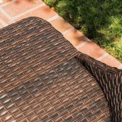 Delphi 2pk Wicker Dining Chairs - Brown - Christopher Knight Home 2 Delphi 2pk Wicker Dining Chairs - Brown - Christopher Knight Home - Image 2