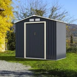 Costway Metal Storage Shed For Garden And Tools W/Sliding Double Lockable Doors -Garden & Outdoors GUEST 7f94ebd4 27fa 4b2b 8e7e 4639c73831e5