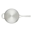 KitchenAid Stainless Steel 3-Ply Base 4.5qt Covered Deep Saute Pan With Helper Handle