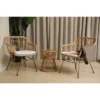 3pc Wicker Bistro Set - Brown/Beige - GODEER