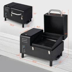Costway Electric Wood Pellet Grill And Smoker Tabletop W/ Temperature Probe -Garden & Outdoors GUEST 815e4cf2 8bf0 4e0b 8a95 75e1f61f9d3f