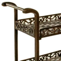 Oakland Living 2 Tier Metal Patio Service Cart