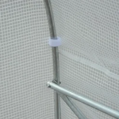 Outsunny 11.5' X 9.8' X 6.5' Outdoor Walk-In Tunnel Greenhouse Hot House With Roll-up Windows, Zippered Door, PE Cover, White -Garden & Outdoors GUEST 847c4a0e 174c 4d5e 9b30 88bcb82a8667