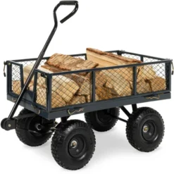 Best Choice Products Heavy-Duty Steel Garden Wagon Lawn Utility Cart W/ 400lb Capacity, Removable Sides, Handle 15 Best Choice Products Heavy-Duty Steel Garden Wagon Lawn Utility Cart W/ 400lb Capacity, Removable Sides, Handle -Garden & Outdoors GUEST 87a57cbf 010e 4087 b08c a46c5cb1b24f