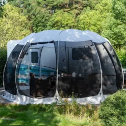 Leedor Outdoor Pop Up Portable Screen Tent With Mesh Netting Fiberglass Gazebo Gray -Garden & Outdoors GUEST 8ae1c0c7 9015 4d11 a92f 0b44183d3722