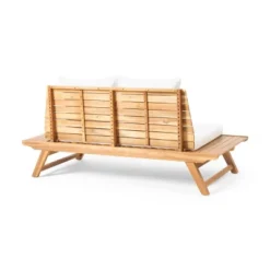Sedona Wooden Loveseat - Teak/White - Christopher Knight Home -Garden & Outdoors GUEST 8cd98771 8f8c 460c 8183 e97c035f2b03