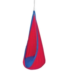 HearthSong HugglePod Original Indoor Or Outdoor Kids' Canvas Hanging Chair With Cushion -Garden & Outdoors GUEST 91c8314e d4d5 42ae ba96 2fa35bda62af