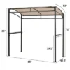 Costway 7'x4.5' Grill Gazebo Outdoor Patio Garden BBQ Canopy Shelter Storage Hook