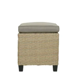 6pc Outdoor Wicker Conversation Set With Arm Chairs, Sofa, Ottomans & Coffee Table - Brown - GODEER 31 6pc Outdoor Wicker Conversation Set With Arm Chairs, Sofa, Ottomans & Coffee Table - Brown - GODEER -Garden & Outdoors GUEST 938541bc d887 4ef8 8d76 5e4edfcdd944