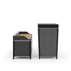 2pc Maksville Outdoor Aluminum Storage Bench & Trash Can - MiBasics 24 2pc Maksville Outdoor Aluminum Storage Bench & Trash Can - MiBasics -Garden & Outdoors GUEST 93db87d0 3735 44ef b3b8 de2cc7537450