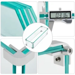 Yaheetech Tempered Glass Wind Guard Fence Fire Pit Table -Garden & Outdoors GUEST 97384312 c360 45c8 9575 7d2c1880eb1e