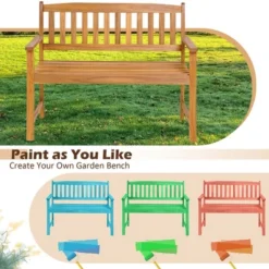 Costway Patio Acacia Wood Bench 2-Person Slatted Seat Backrest 800 Lbs Outdoor Natural 12 Costway Patio Acacia Wood Bench 2-Person Slatted Seat Backrest 800 Lbs Outdoor Natural -Garden & Outdoors GUEST 97d286d0 a34d 40cb b69d 151a7c8b6265