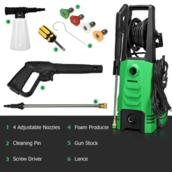 IronMax 3500PSI Electric Pressure Washer 2.6GPM 1800W W/ 4 Nozzles & Foam Lance OrangeGreen 13 IronMax 3500PSI Electric Pressure Washer 2.6GPM 1800W W/ 4 Nozzles & Foam Lance OrangeGreen -Garden & Outdoors GUEST 9a593fbe d82d 45bf 8a9f 3f1abd4ddf44