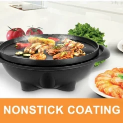 Costway Electric BBQ Grill 1350W Non-stick 4 Temperature Setting Outdoor Garden Camping -Garden & Outdoors GUEST 9b5ec513 071c 4db9 8ef6 e983b247f5ec