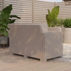 Merrick Lane Outdoor Furniture Resin Loveseat Faux Rattan Wicker Pattern 2-Seat Loveseat With All-Weather Cushions 10 Merrick Lane Outdoor Furniture Resin Loveseat Faux Rattan Wicker Pattern 2-Seat Loveseat With All-Weather Cushions -Garden & Outdoors GUEST 9c004a65 b69c 4ecb 9db7 c948ff7bf5d2